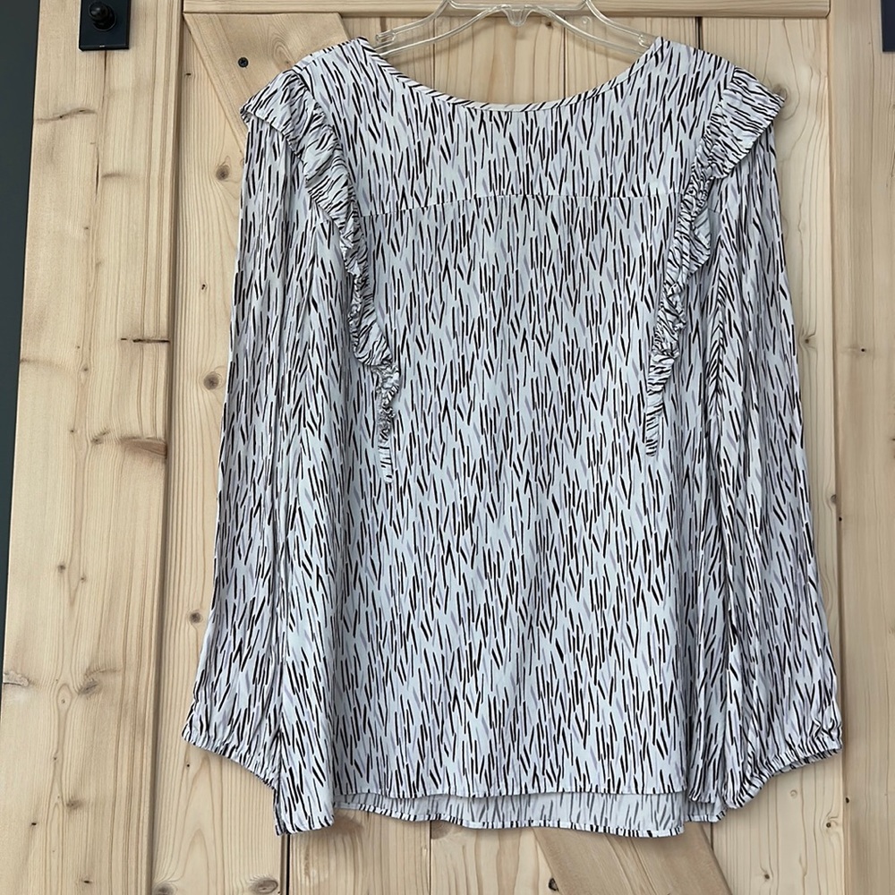 Loft ruffle blouse